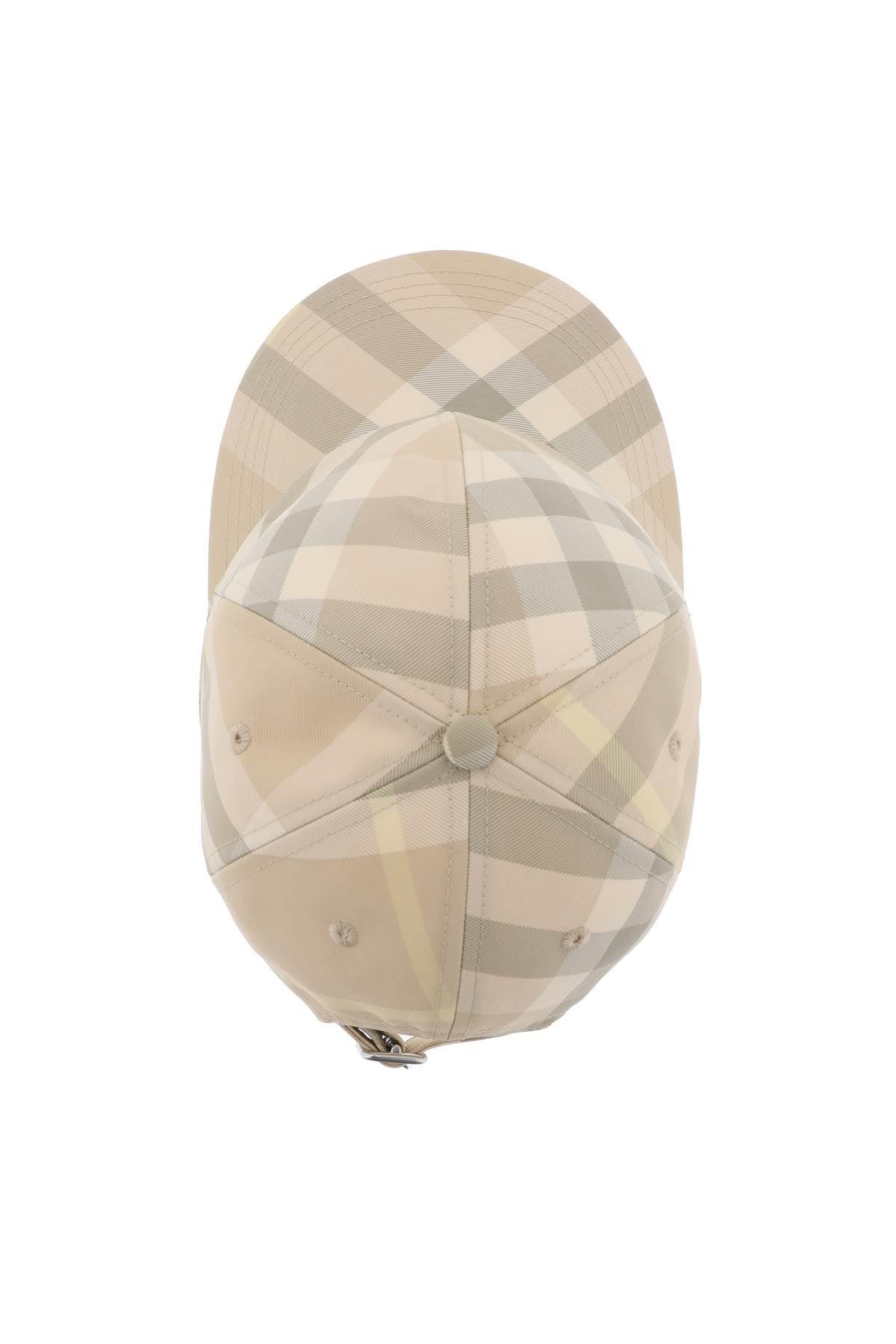 BURBERRY Check Baseball Cap In Beige Product Image