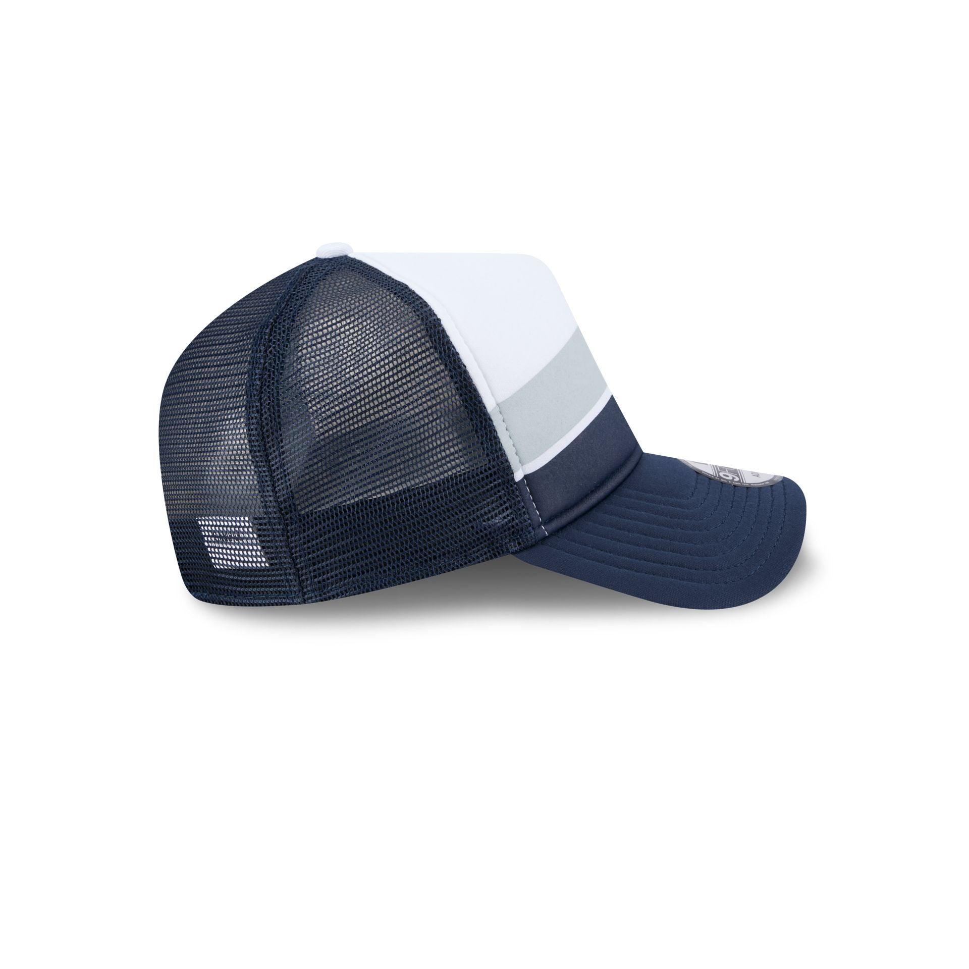 Dallas Cowboys Color Block 9FORTY A-Frame Trucker Snapback Hat Male Product Image