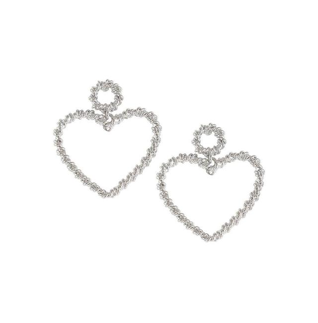 Sohi Womens Heart Drop Earrings Product Image