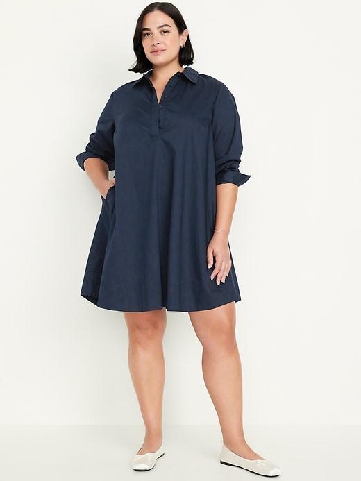 Loose Mini Shirt Dress Product Image