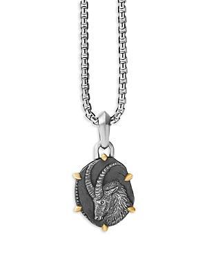 David Yurman Sterling Silver & 18K Yellow Gold Zodiac Sagittarius Amulet Enhancer Product Image