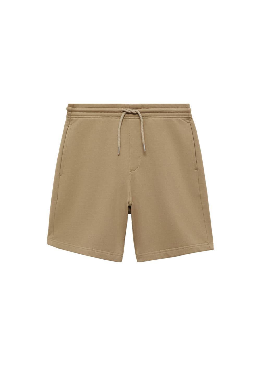 MANGO MAN - Jogger cotton Bermuda shorts sandMen Product Image