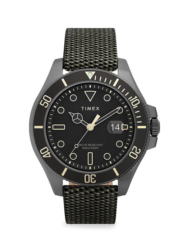 Mens Harborside Coast Fabric Strap Watch Product Image