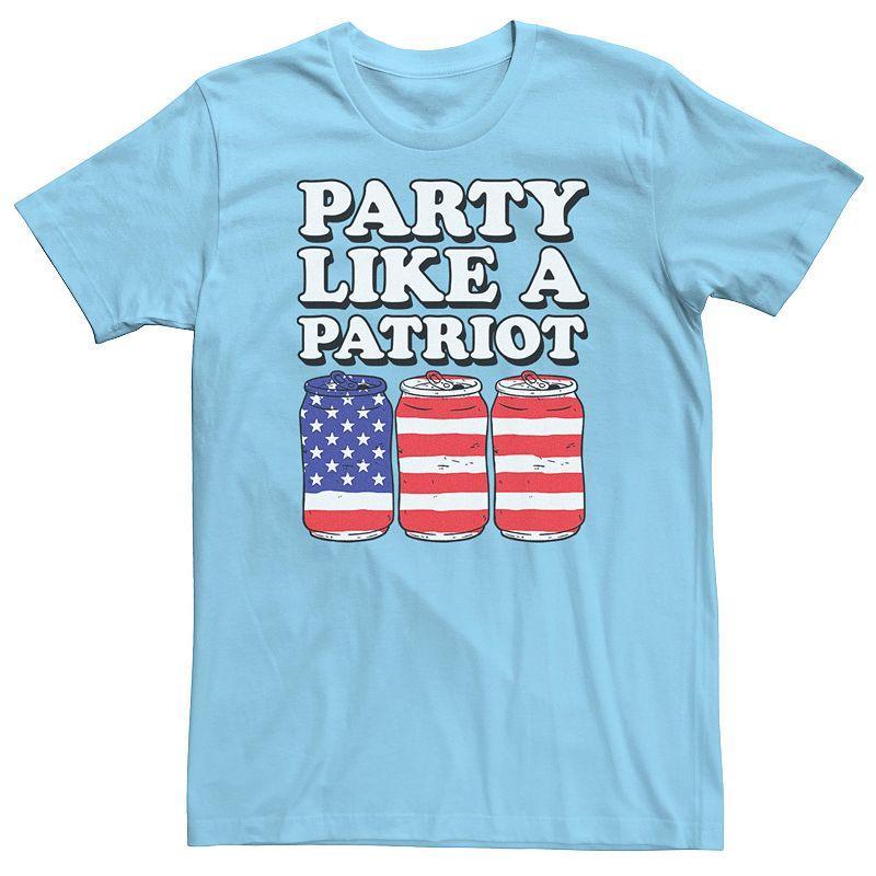 Mens Party Like A Patriot Graphic Tee Product Image