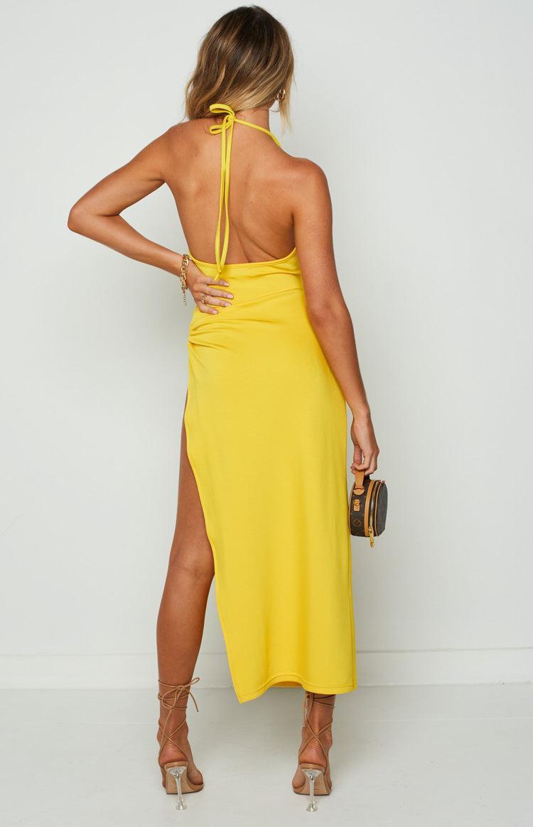 Lila Yellow Midi Dress Product Image