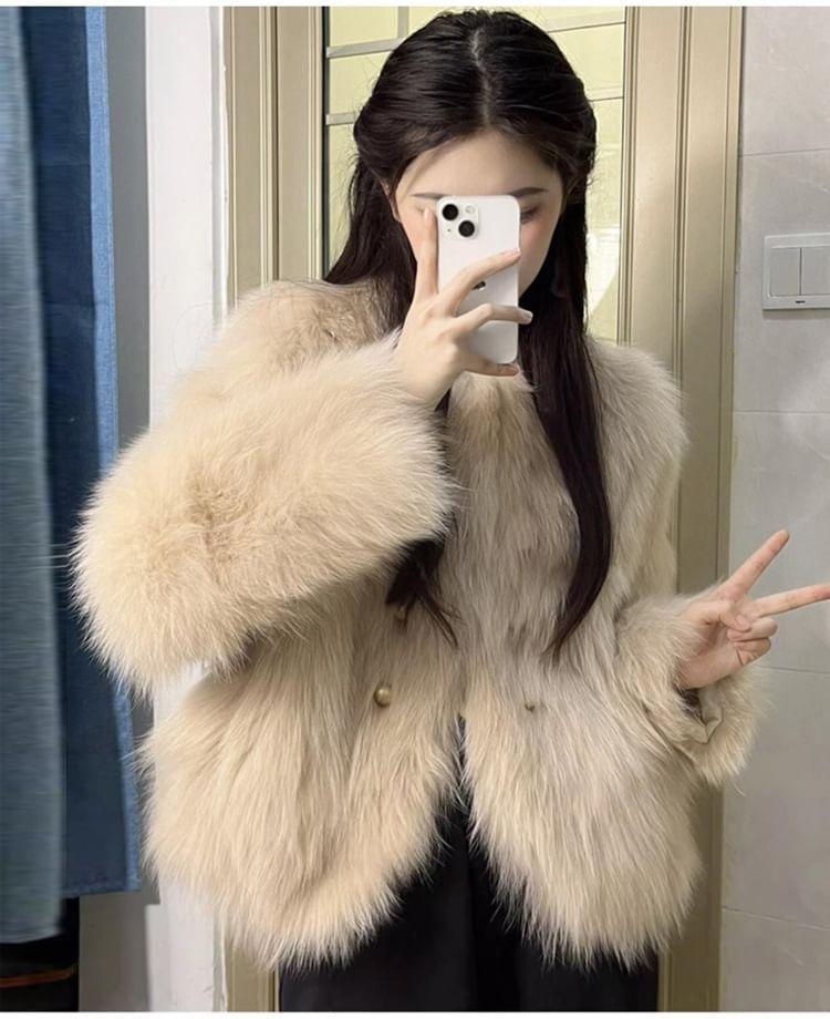 Fluffy Button Jacket product image