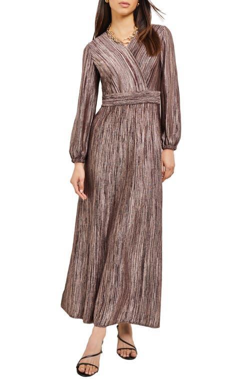 Womens Jacquard Surplice Maxi Dress Product Image