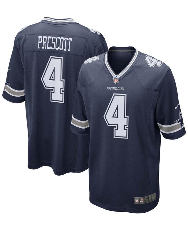 Mens Dak Prescott Navy Dallas Cowboys Game Team Jersey - Navy Product Image