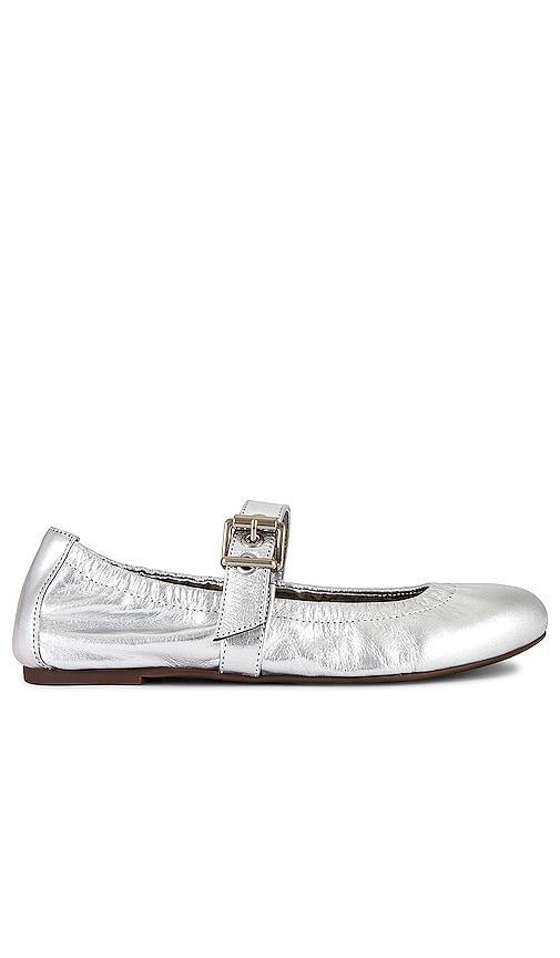 Womens Calita Metallic Buckled Ballet Flats Product Image