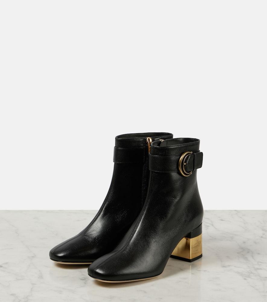 CHLOÉ Alizè Heeled Ankle Boots In Black Product Image