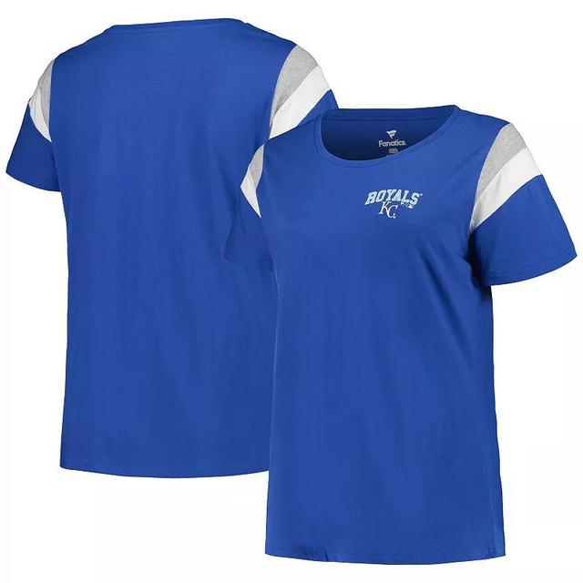 Womens Profile Royal Kansas City Royals Plus Size Scoop Neck T-Shirt Product Image