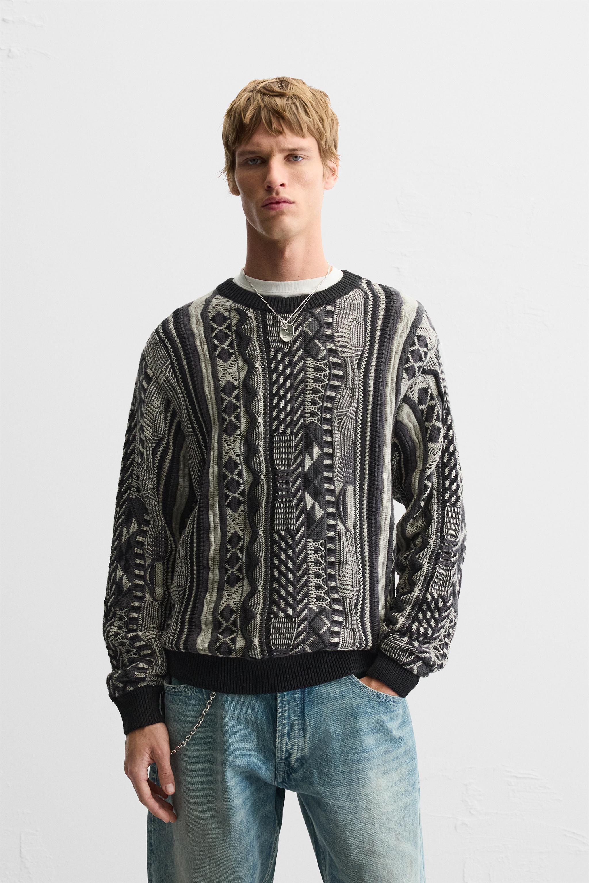 ABSTRACT JACQUARD SWEATER Product Image