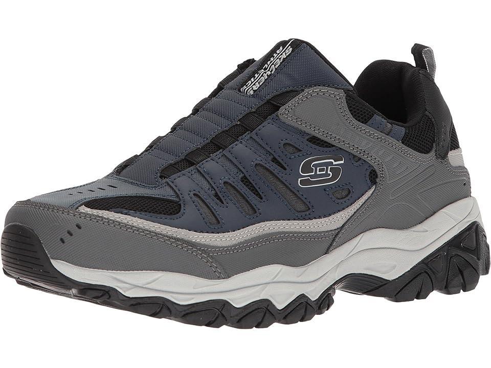 SKECHERS After Burn M. Fit (Navy/Gray) Men's Shoes Product Image