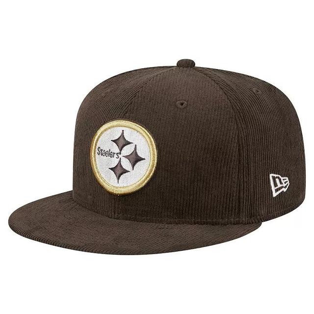 Mens New Era Pittsburgh Steelers Choco Cord 59FIFTY Fitted Hat Product Image