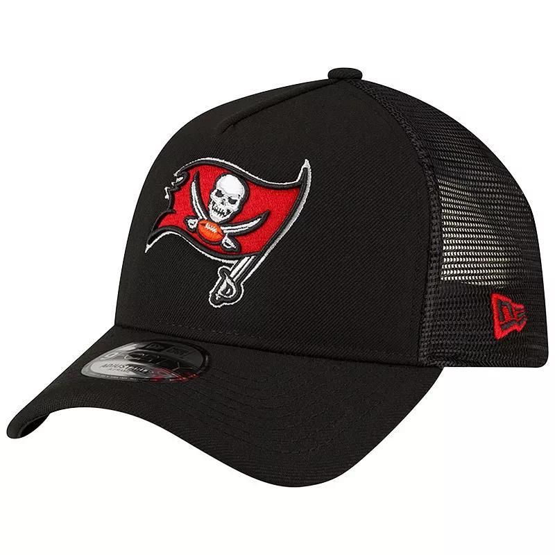 Mens New Era Tampa Bay Buccaneers A-Frame Trucker 9FORTY Adjustable Hat Product Image