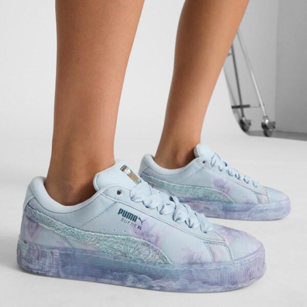 PUMA x COLLINA STRADA Suede XL Tie Dye Women's Sneakers in Frosted Dew/Grey Skies Product Image