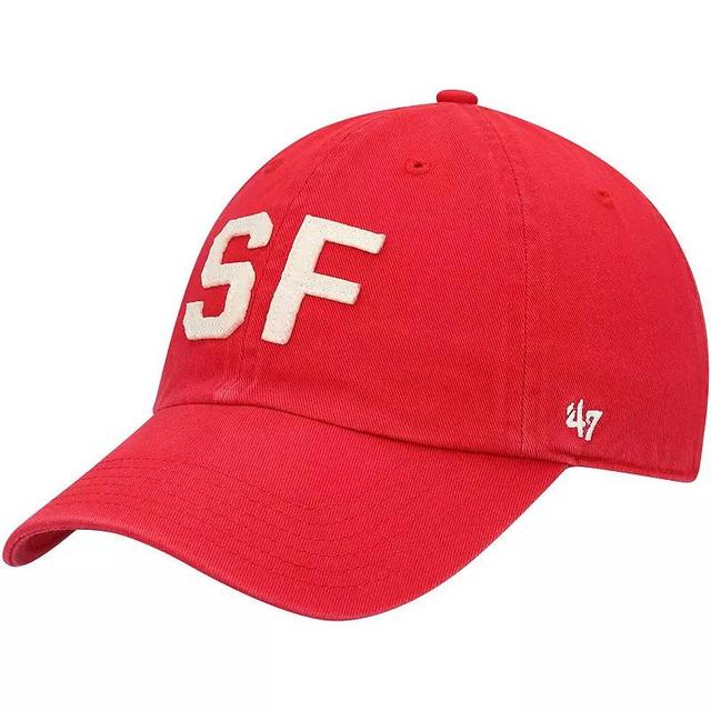 Womens 47 Scarlet San Francisco 49ers Finley Clean Up Adjustable Hat Product Image