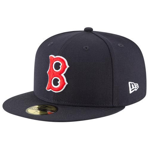 Mens New Era Boston Red Sox Cooperstown Collection Wool 59FIFTY Fitted Hat Blue Product Image