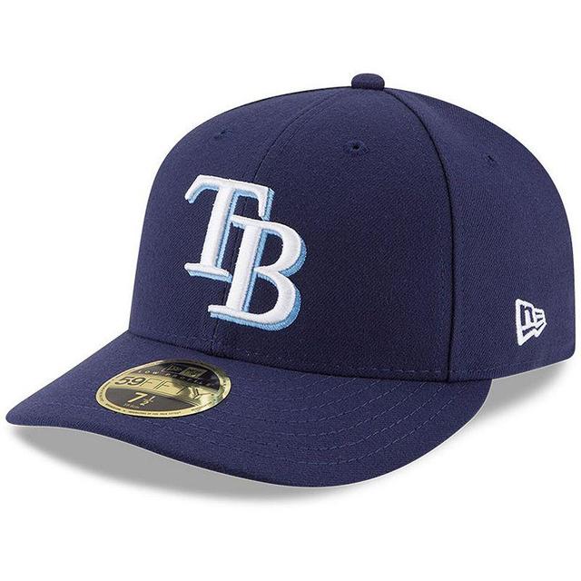 Mens New Era Tampa Bay Rays Game Authentic Collection On-Field Low Profile 59FIFTY Fitted Hat Blue Product Image