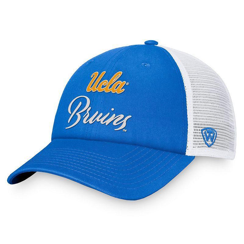 Womens Top of the World Blue/White UCLA Bruins Charm Trucker Adjustable Hat Product Image