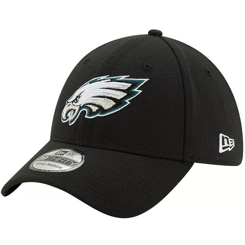 Mens New Era Black Philadelphia Eagles 39THIRTY Fitted Hat Product Image