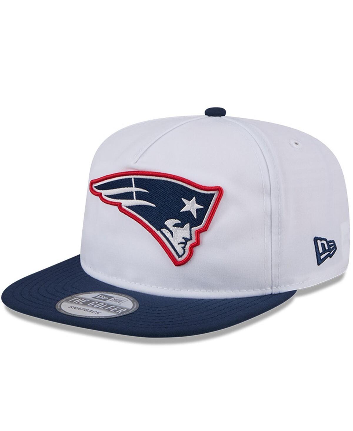 New Era Mens White/Navy New England Patriots 2024 Nfl Training Camp Golfer Snapback Hat Product Image