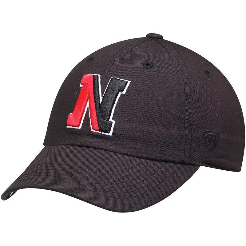 Mens Top of the World Black Northeastern Huskies Primary Logo Staple Adjustable Hat Product Image