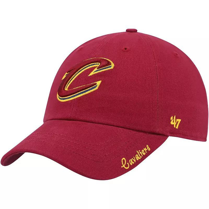 Womens 47 Brand Wine Cleveland Cavaliers Miata Clean Up Logo Adjustable Hat Product Image