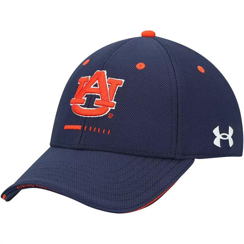 Mens Under Armour Auburn Tigers Blitzing Accent Performance Flex Hat Blue Product Image