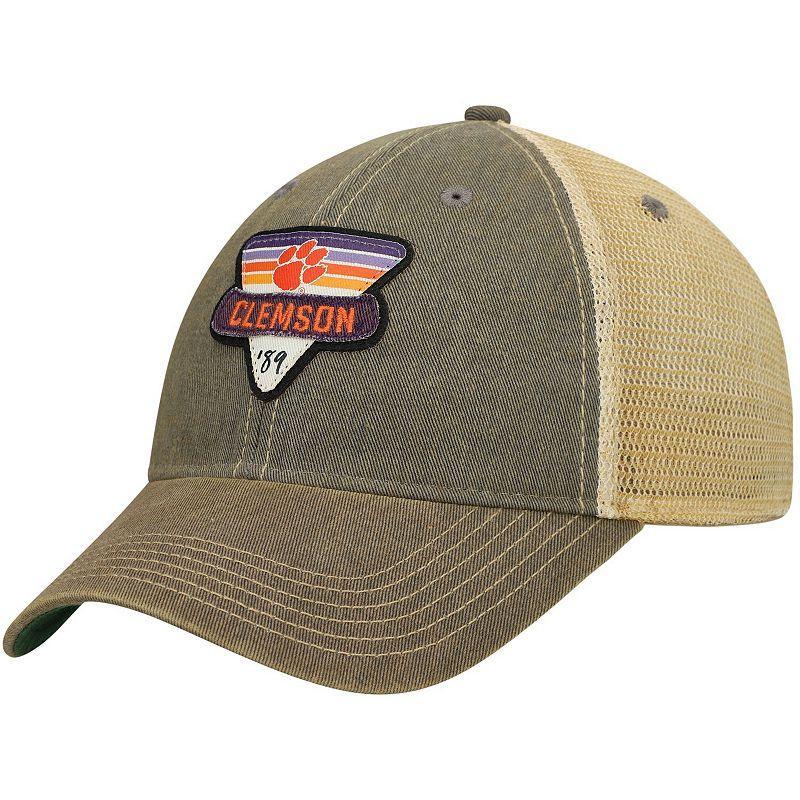 Mens Gray Clemson Tigers Legacy Point Old Favorite Trucker Snapback Hat Product Image