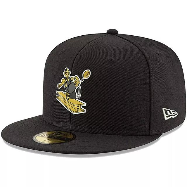 Mens New Era Pittsburgh Steelers Omaha Throwback 59FIFTY Fitted Hat Product Image