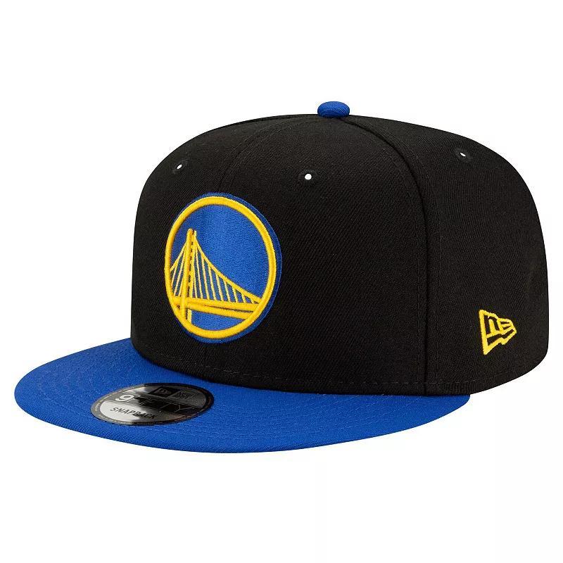 New Era Mens Golden State Warriors New Era Warriors 9Fifty Cap - Mens Black/Black Product Image