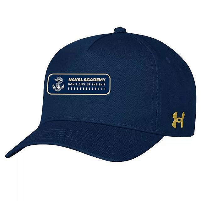 Mens Under Armour Midshipmen 2023 Sideline Adjustable Hat, Blue Product Image