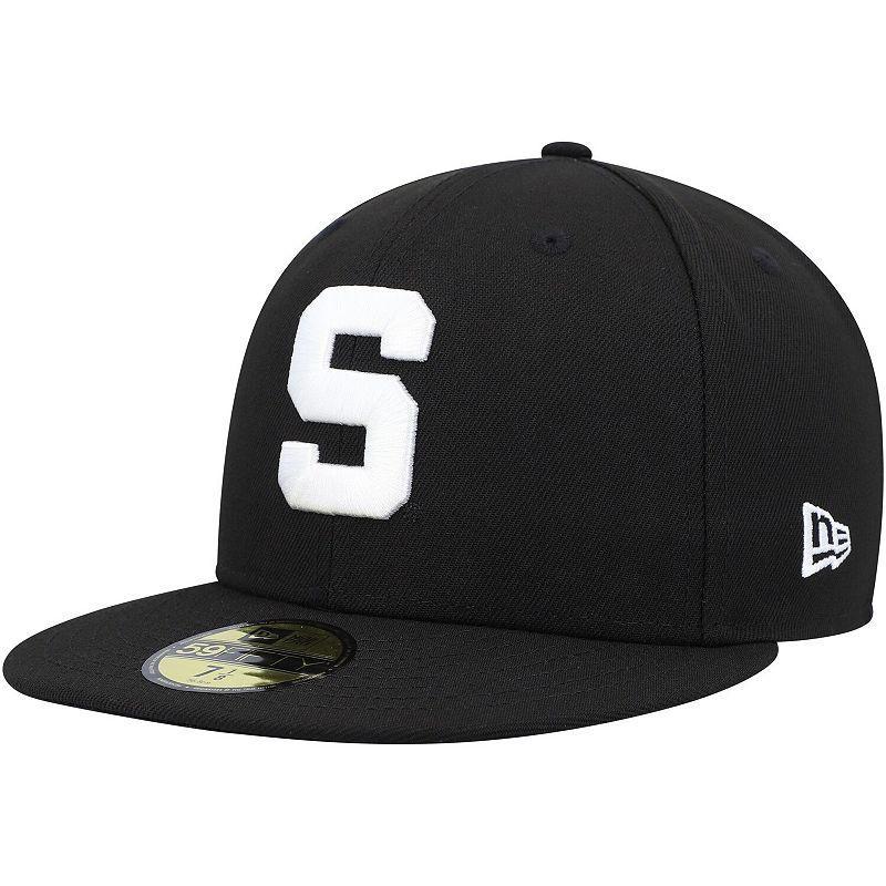 Mens New Era Michigan State Spartans & White 59FIFTY Fitted Hat Product Image