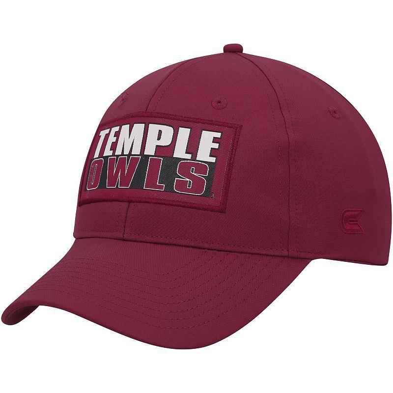 Mens Colosseum Cherry Temple Owls Positraction Snapback Hat Product Image