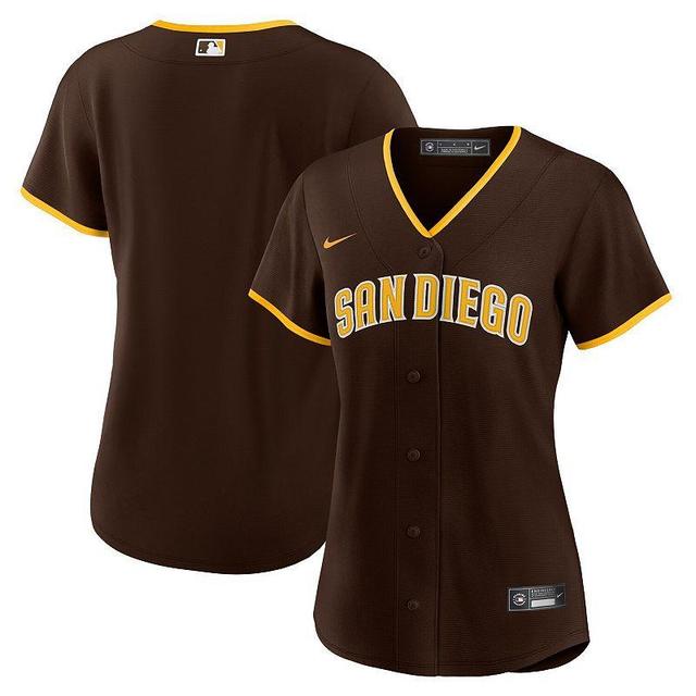 Womens Nike San Diego Padres Road Replica Team Jersey Product Image