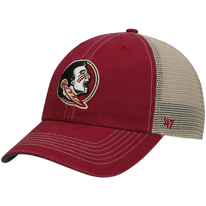 Mens 47 Garnet Florida State Seminoles Trawler Trucker Snapback Hat Product Image