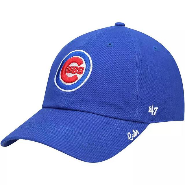 Womens Royal Chicago Cubs Team Miata Clean Up Adjustable Hat Product Image