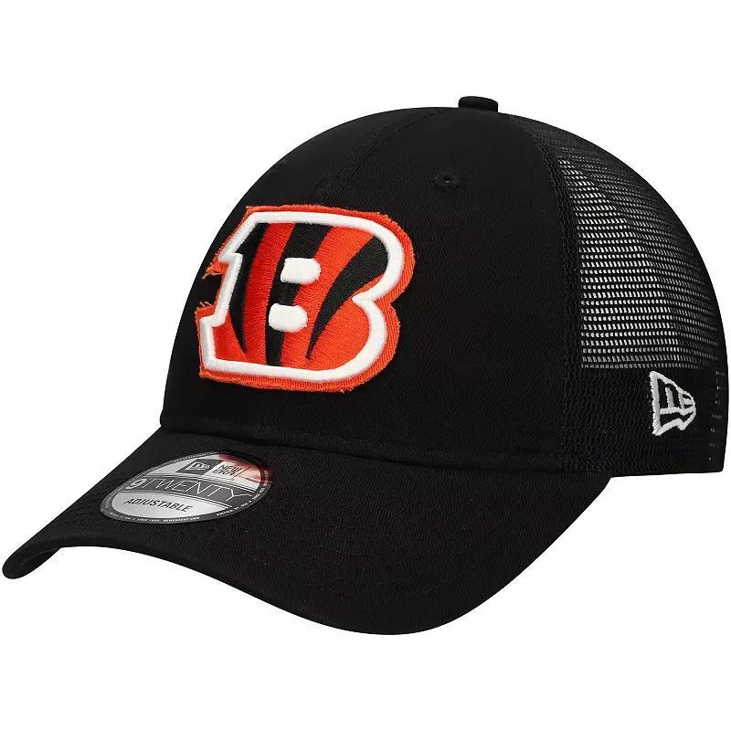 Mens New Era Cincinnati Bengals Game Day 9TWENTY Adjustable Trucker Hat Product Image