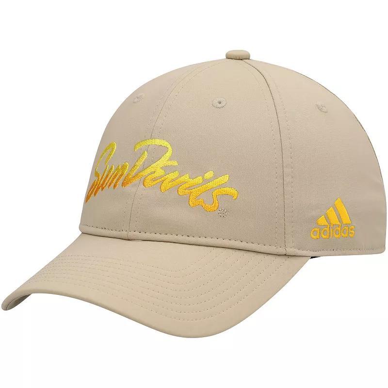 Mens adidas Khaki Arizona State Sun Devils Rising Devils Slouch Adjustable Hat Product Image