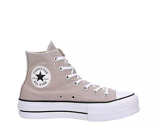 Converse Chuck Taylor All Star Lift Platforms Wonder Stone/White/Black 8.5 Product Image