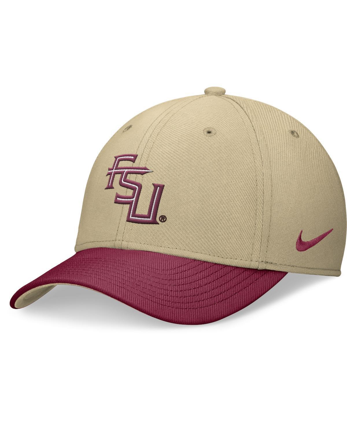 Nike Mens Gold Florida State Seminoles Rise Swoosh Flex Hat - Gold, Garnet Product Image