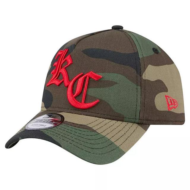 Mens New Era Camo Kansas City Chiefs Mystic Camo A-Frame 9FORTY Adjustable Hat Product Image