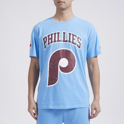 Pro Standard Mens Philadelphia Phillies GTP SJ T-Shirt - Carolina/Maroon Product Image