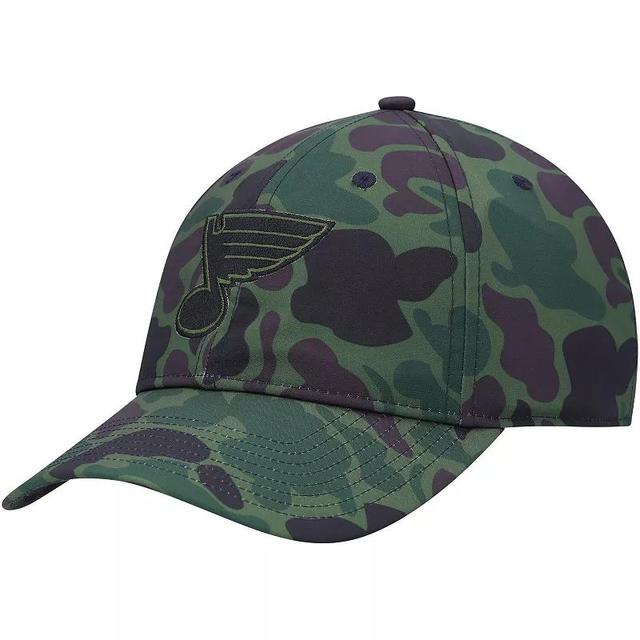 Mens adidas Camo St. Louis Blues Locker Room Primegreen Slouch Adjustable Hat Product Image