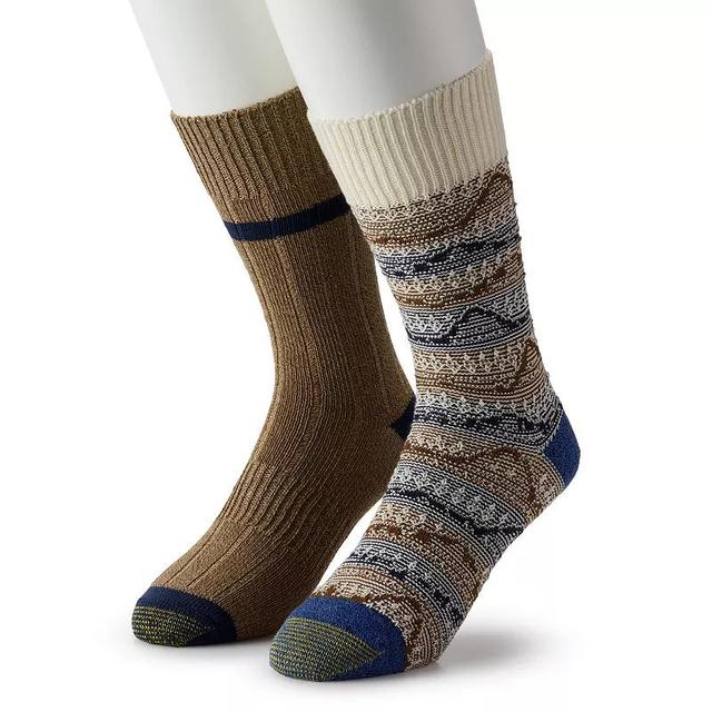 Mens GOLDTOE Diamond Texture Crew Socks, Mens Product Image