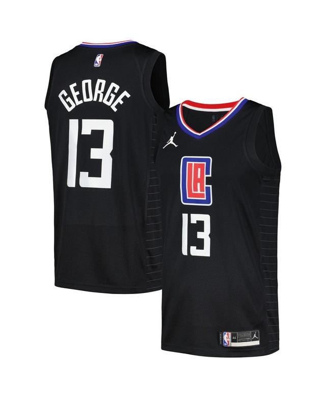 Mens Jordan Paul George Black La Clippers Swingman Player Jersey - Statement Edition - Black Product Image