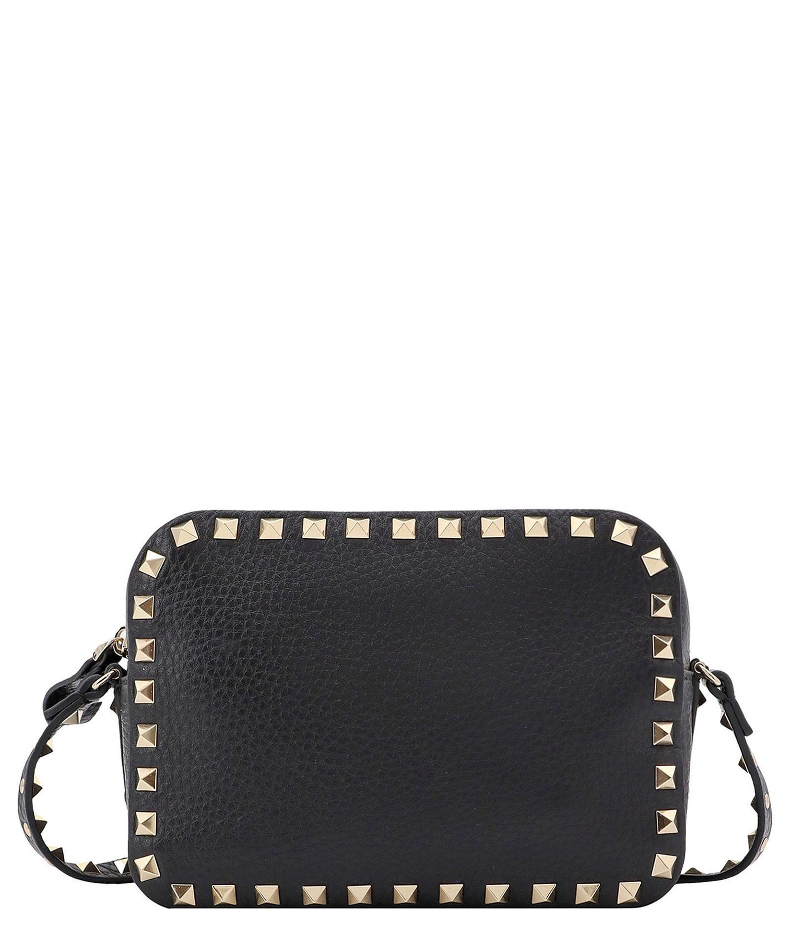 Rockstud Shoulder Bag In Black Product Image