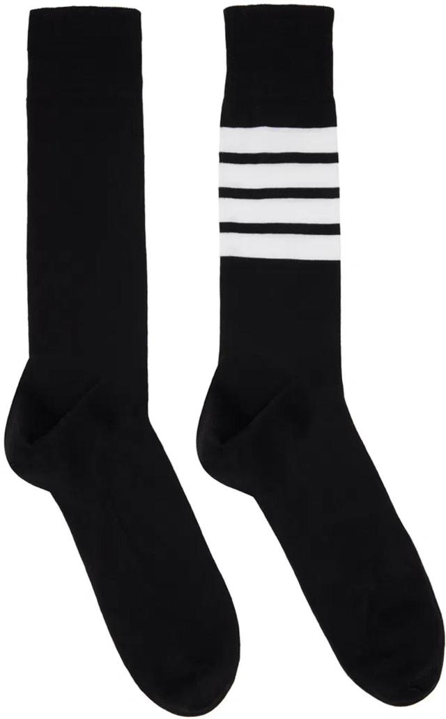 4-bar Crew Socks In Black Product Image