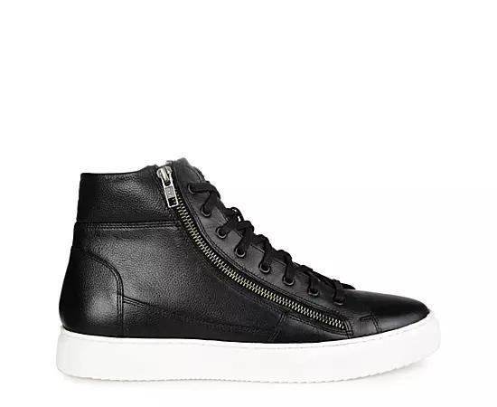 Thomas & Vine Xander Mens Leather High-Top Sneakers Product Image